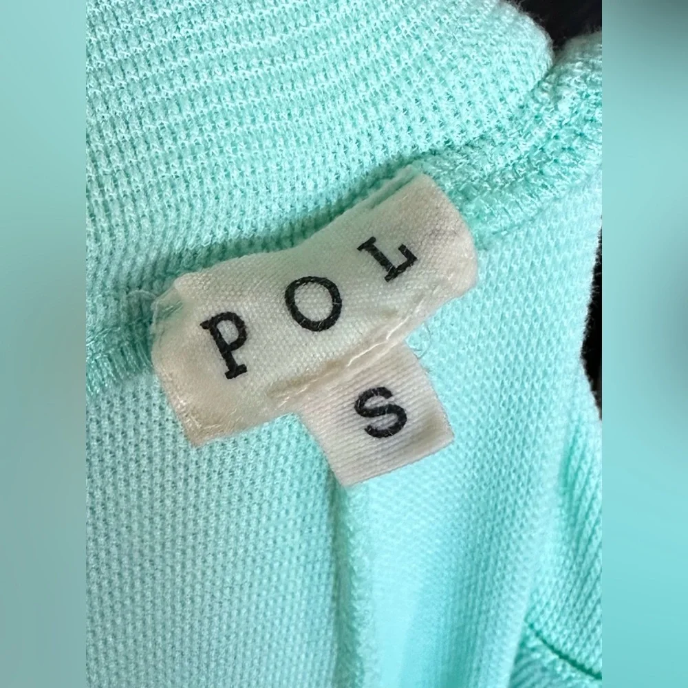 POL Free People Style Mint Green Drawstring Wide Leg Lounge Pants Boho Size - Picture 5 of 6